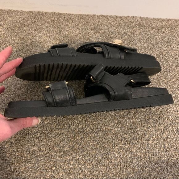 Steve Madden Mona Sandal strapped sling back sporty Black womans size 10 - Picture 9 of 13